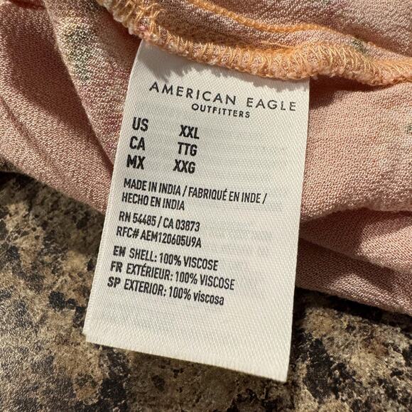 American Eagle Tank Top Boho Cottage Coquette Fairy Lolita Cowl Kawaii Neck XXL - Picture 3 of 5